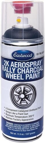 Eastwood 2K Catalyzed Aerospray Long Lasting Charcoal Gray Rally Wheel Urethane Paint 11.9 oz in Saudi Arabia