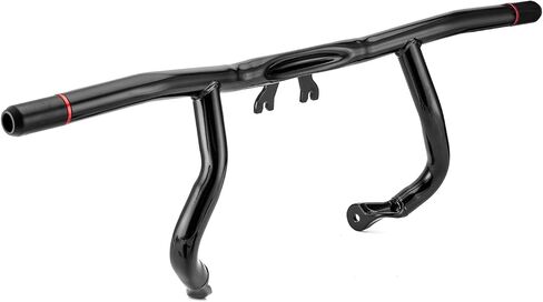 Mofun Engine Guard Highway Crash Bar Compatible with Harley Touring, Flat-Out Bar Fit Street Road Electra Glide Road King 2014-Later, Gloss Black in Saudi Arabia