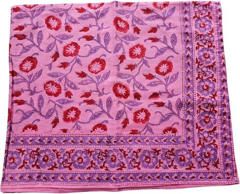 Hand BlockPrint Sarong Cotton Pink Color Sarong Women Sexy Bach Cover Up Women Pareo Cotton Sarong Indian Bikini Cover Size 44x72 Inch ssd526 in Saudi Arabia