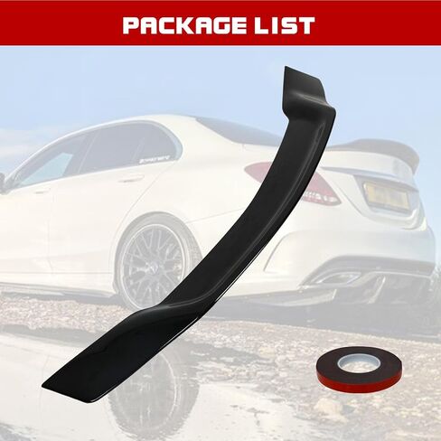 جناح المفسد الخلفي متوافق مع 2008-2014 Benz W204 C250 C63 Duckbill Gloss Black in Kuwait