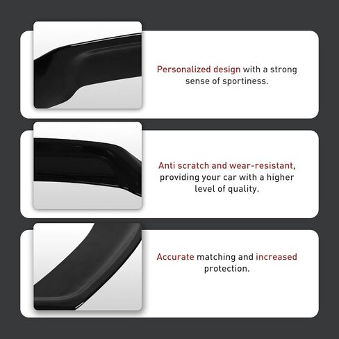 جناح المفسد الخلفي متوافق مع 2008-2014 Benz W204 C250 C63 Duckbill Gloss Black in Kuwait