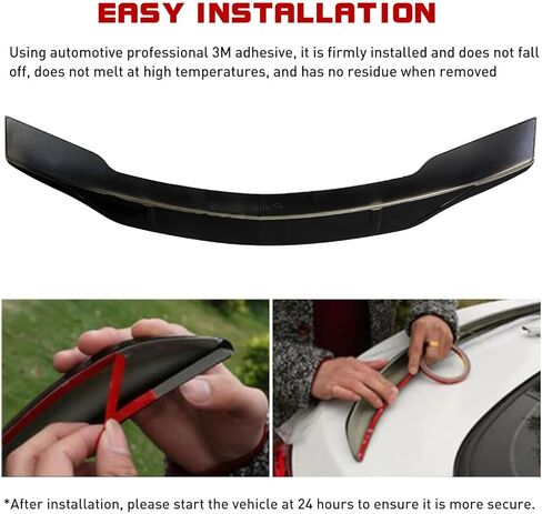 جناح المفسد الخلفي متوافق مع 2008-2014 Benz W204 C250 C63 Duckbill Gloss Black in Kuwait