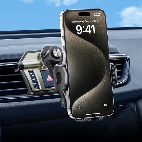 ELOHEI لحامل هاتف Nissan Rogue مع قاعدة مخصصة، حامل هاتف السيارة لملحقات Nissan Rogue 2014-2020، حامل هاتف Rogue بدون استخدام اليدين للهواتف 4.7-7 بوصات (HE05) in Kuwait