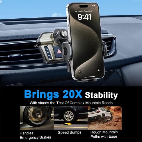 ELOHEI لحامل هاتف Nissan Rogue مع قاعدة مخصصة، حامل هاتف السيارة لملحقات Nissan Rogue 2014-2020، حامل هاتف Rogue بدون استخدام اليدين للهواتف 4.7-7 بوصات (HE05) in Kuwait