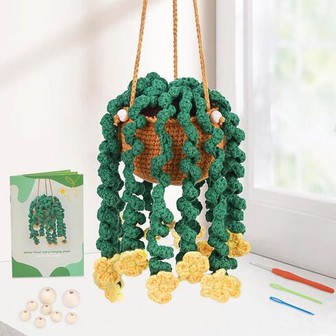 Kogyxe Crochet Kit for Beginners, Crochet Bookmark Kit with Step-by-Step Video Tutorials, Crochet Starter Kits for Beginners Decoration Readers Book Lovers, Animal Bookmarks (40%+ Yarn) in Saudi Arabia