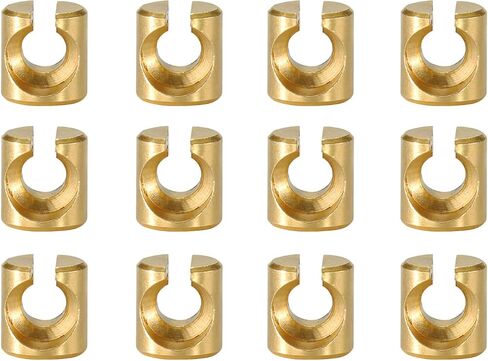 Throttle Idle Cable Ferrules for Carburetor Throttle Cable End Joint Guide Nut fits for Harley Davidson FLHR Road King 1996-2006/FXDF Fat Bob 2009-2017/5650876 (12) in Kuwait