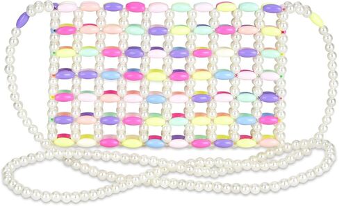 محفظة حفلات مطرزة بأحجار قلب قوس قزح للفتيات من iscream مقاس 16.5 سم × 11.43 سم in Kuwait