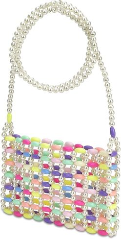 محفظة حفلات مطرزة بأحجار قلب قوس قزح للفتيات من iscream مقاس 16.5 سم × 11.43 سم in Kuwait