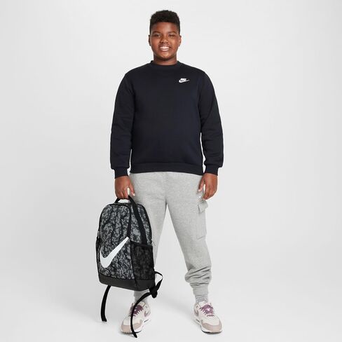 حقيبة الظهر Nike Usisex Kids Youth Brasilia - حقيبة ظهر Cat Aop FA24 (حزمة 1) ، أسود/أبيض/أبيض ، مقاس واحد ، رياضيين شباب in Saudi Arabia