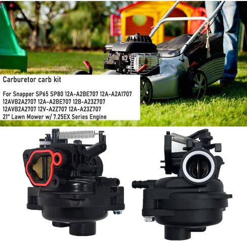 Carburetor Assembly Compatible with Snapper SP65 SP80 12A-A2BE707 12A-A2A1707 12AVB2A2707 12A-A2BE707 12B-A23Z707 12AVB2A2707 12V-A2Z707 12A-A23Z707 21'' Lawn Mower w/ 7.25EX Series Engine in Saudi Arabia
