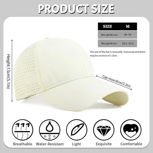 قبعة البيسبول الجافة السريعة المنحنية القبعة Snapback قبعة ليزر قطع الكرة قبعة الكرة غلاف غولف للرجال النساء in Kuwait