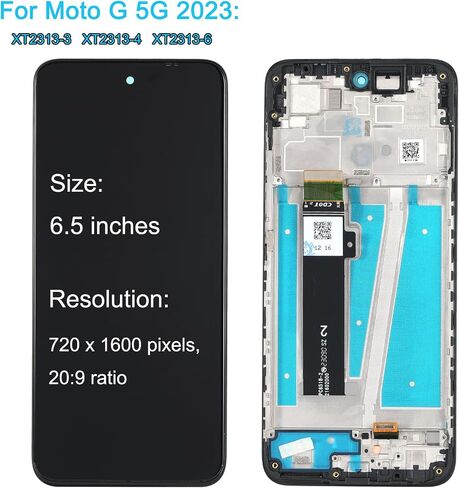 LCD Screen Replacement for Moto G 5G 2023 6.5'' XT2313-3 XT2313-4 XT2313-6 Assembly LCD Display Touch Screen Digitizer Repair Tools Kit in Saudi Arabia