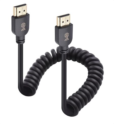 Cable Matters 48Gbps 8K Mini HDMI Coiled Cable 1-3ft with 8K@60Hz, 4K@240Hz and HDR Support, Mini HDMI Cable Coiled for Cameras, DSLRs, Camcorders, Portable Screens and Monitors in Saudi Arabia