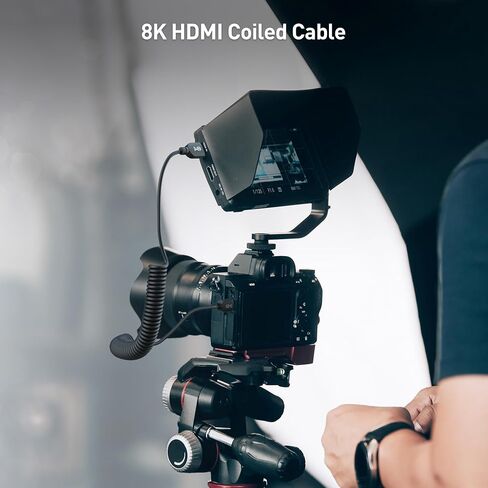 Cable Matters 48Gbps 8K Mini HDMI Coiled Cable 1-3ft with 8K@60Hz, 4K@240Hz and HDR Support, Mini HDMI Cable Coiled for Cameras, DSLRs, Camcorders, Portable Screens and Monitors in Saudi Arabia