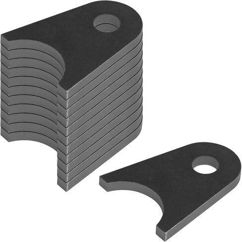 12 Pcs Weld-on Axle Tabs for 1-1/2" Diameter Tube, 2-1/2" Height, Shock Mount Tabs, 1/2" Hole, 7/32" Thick in Saudi Arabia