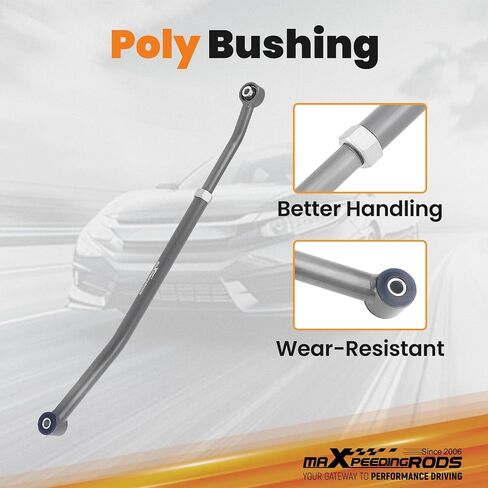 MaxPeedingrods شريط المسار القابل للتعديل الخلفي ل Jeep Wrangler TJ 1997-2006 مع 1-6 "، قضيب بار بانهارد in Kuwait