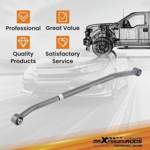 MaxPeedingrods شريط المسار القابل للتعديل الخلفي ل Jeep Wrangler TJ 1997-2006 مع 1-6 "، قضيب بار بانهارد in Kuwait
