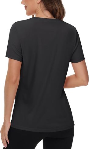 TACVASEN Women's Short Sleeve Shirts Sun Protection T-Shrit UPF 50+ Quick Dry Outdoor Yoga Running Gym Workout Tops in Saudi Arabia