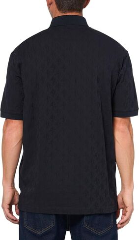 Armani Exchange Men's Allover Monogram Logo Polo in Saudi Arabia
