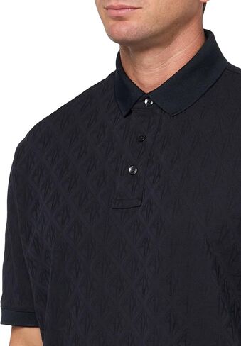 Armani Exchange Men's Allover Monogram Logo Polo in Saudi Arabia