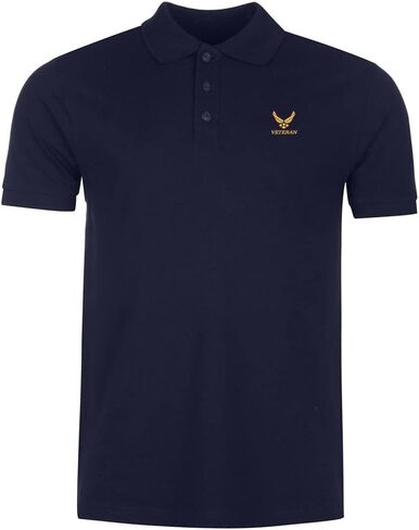 Mens Polo Shirts AIR Force Veteran Embroidered Short Sleeve Polo Shirt Cotton Tennis Shirts for Men in Saudi Arabia