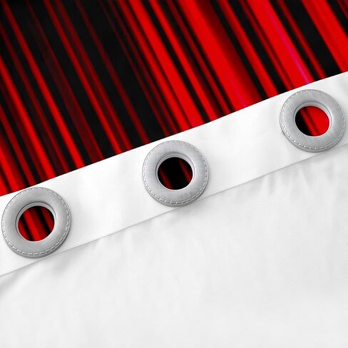Feelyou Abstract Ombre Window Curtains Red Black 30%-50% Blackout Curtain Kids Boys Girls Room Decor Red Ombre Darkening Drapes Modern Gradient Contemporary Window Treatments, 2 Panels 38 x 45 Inch in Saudi Arabia