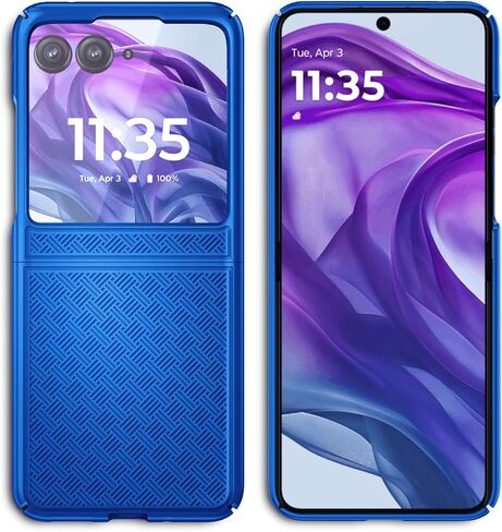 حافظة YZB مع مشبك لهاتف Motorola Razr+ (Plus) 2024، [لا تناسب Razr 2024] غطاء واقٍ رفيع للغاية وسهل التركيب مع مجموعة حافظة بمشبك حزام دوار ومسند مدمج، أسود in Kuwait