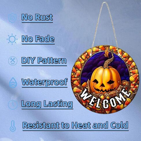 12 Inch Metal Sublimation Ornament Blanks, Unfinished Round Aluminum Sign Blank, Sublimation Door Hanger Blanks, DIY Decorative Door Hanger, Sublimation Metal Sign Blanks for Yard, Garden (10 pcs) in Kuwait