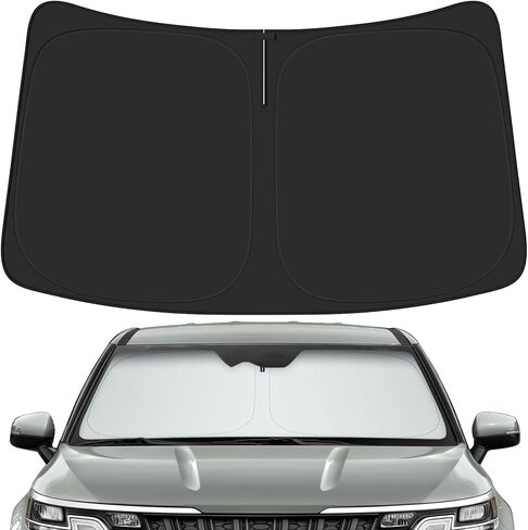 Car Windshield Sun Shade for Kia 2022-2025 Carnival Accessories (OEM Design) عزل عزل قابلة للطي Sunshade للحماية النهائية in Kuwait