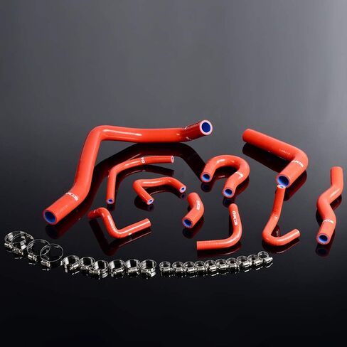 PIT66 Silicone Radiator Hose Kit,Compatible with 88-91 Civic/CRX EE EF/CR-X Base/DX/HF/Si Black with Clamps in Saudi Arabia