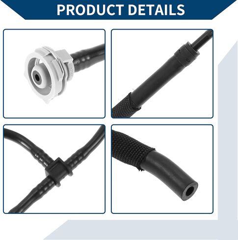 No.8K0121081BK Radiator Overflow Hose for Audi A4 S4 S5 Allroad Quattro Engine Coolant Expansion Tank Hose Good Sealing Rubber 1 Pc Black in Saudi Arabia