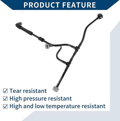No.8K0121081BK Radiator Overflow Hose for Audi A4 S4 S5 Allroad Quattro Engine Coolant Expansion Tank Hose Good Sealing Rubber 1 Pc Black in Saudi Arabia