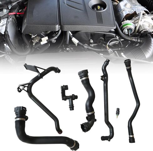 FZJDSD 7PCS مجموعة توسع الخزان تبريد مخطط خرطوم المبرد مجموعة متوافقة مع BMW 325CI 325I 325XI 330CI 330I 330XI 323CI 323I 328CI 328I استبدال 17127510952 11531436408 11531436410 1153025252525252525252525252525252525252525252525251431436436408 in Saudi Arabia