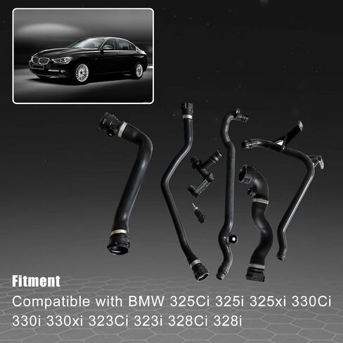 FZJDSD 7PCS مجموعة توسع الخزان تبريد مخطط خرطوم المبرد مجموعة متوافقة مع BMW 325CI 325I 325XI 330CI 330I 330XI 323CI 323I 328CI 328I استبدال 17127510952 11531436408 11531436410 1153025252525252525252525252525252525252525252525251431436436408 in Saudi Arabia