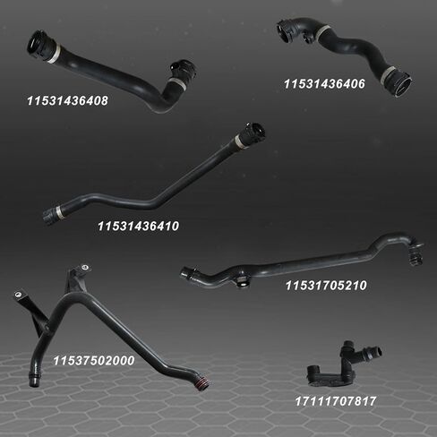 FZJDSD 7PCS مجموعة توسع الخزان تبريد مخطط خرطوم المبرد مجموعة متوافقة مع BMW 325CI 325I 325XI 330CI 330I 330XI 323CI 323I 328CI 328I استبدال 17127510952 11531436408 11531436410 1153025252525252525252525252525252525252525252525251431436436408 in Saudi Arabia