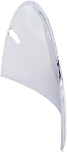 United Pacific 10476 Chrome Half-Moon Shield لـ 7 "المصابيح الأمامية ، الفولاذ المقاوم للصدأ المطلي بالكروم ، بنية متينة-مجموعة واحدة (حزمة 2) in Saudi Arabia