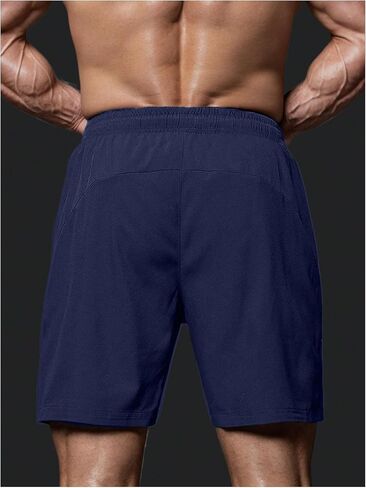 OYOANGLE Men's Sweat Shorts Running Shorts Lightweight Quick Dry Zipper Pocket Athletic Gym Shorts in Saudi Arabia