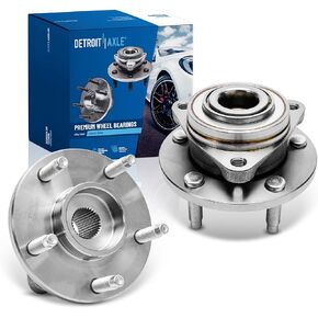 Detroit Axle - Front 2pc Wheel Bearing Hubs for 2006 2007 2008 Chevy HHR, 2 Wheel Bearing and Hubs Assembly Replacement in Kuwait