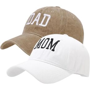 قبعات أمي وأبي هدايا أولياء أمور جديدة للأزواج آباء يوم الأم يوم أمهات قابلة للتعديل. in Kuwait