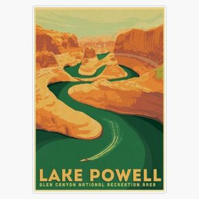 Magnet Lake Powell Powell Vinyl Scener Sticker 5 " in Saudi Arabia