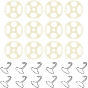 24PCS Car Seat Cover Plum Plate Metal Hooks, Plastic Anti-Slip Car Seats Locking Clip Fixed Fastener Buckle, Universal Automotive Seat Cover Chucks Replacements Accessories (Black) in Saudi Arabia