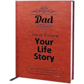 JUNQIU Gifts for Dad - Dad I Want to Know Your Life Story, A Father’s Guided Journal Book - Fathers Day Dad Gifts, Birthday Gifts For Dad From Daughter Son, Dad Gifts For Christmas in Kuwait