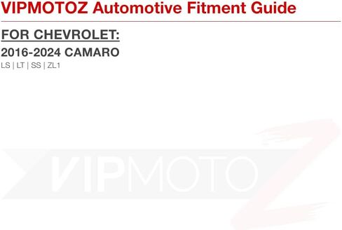 VIPMOTOZ [4-Pieces] Smoke Lens Full Red LED Front + Rear Side Marker Light For 2016-2022 Chevy Camaro, Driver & Passenger Side in Saudi Arabia