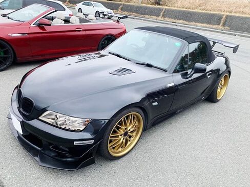 iJDMTOY Semi-Clear Lens Front Bumper Amber Full LED Strip Side Marker Lights Compatible With 1996-2002 BMW Z3 Roadster Convertible, Z3-M Coupe in Saudi Arabia