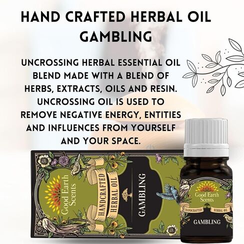 SOUL STICKS 10ml Herbal Spell Oil | 100% Pure Therapeutic Grade | Rid Yourself of Negative Energy | Undiluted Natural Oil for Diffuser, Humidifier, Relaxation, & Meditation - Uncrossing in Saudi Arabia