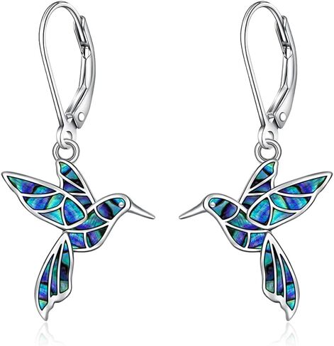 Hummingbird Earrings for Women Sterling Silver Hummingbird Earrings Dangle Jewelry Gifts for Women Unique Christmas Birthday Gifts in Saudi Arabia