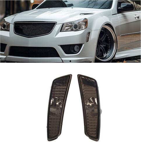HECASA Pair Side Marker Lights Compatible with 2008-2009 Pontiac G8 GT GXP Bumper Side Markers Lamps Left & Right Side Clear Lens in Saudi Arabia