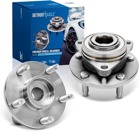 Detroit Axle - Front 2pc Wheel Bearing Hubs for 2006 2007 2008 Chevy HHR, 2 Wheel Bearing and Hubs Assembly Replacement in Saudi Arabia