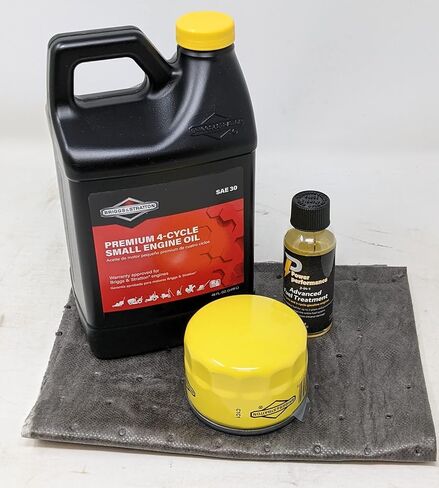 Briggs و Stratton 100028 SAE 30 مجموعة تغيير الزيت مع 696854 مرشح الزيت ومعالجة الوقود in Saudi Arabia