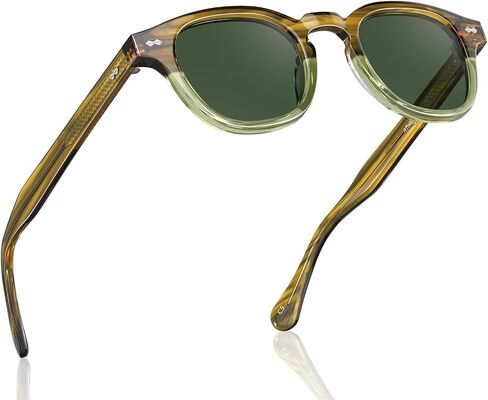 Carfia Retro Cool Atetate Sunglasses للرجال حماية الأشعة فوق البنفسجية المستقطبة ، و Square Square Sunnies Daynies Strendy Eyewears in Saudi Arabia